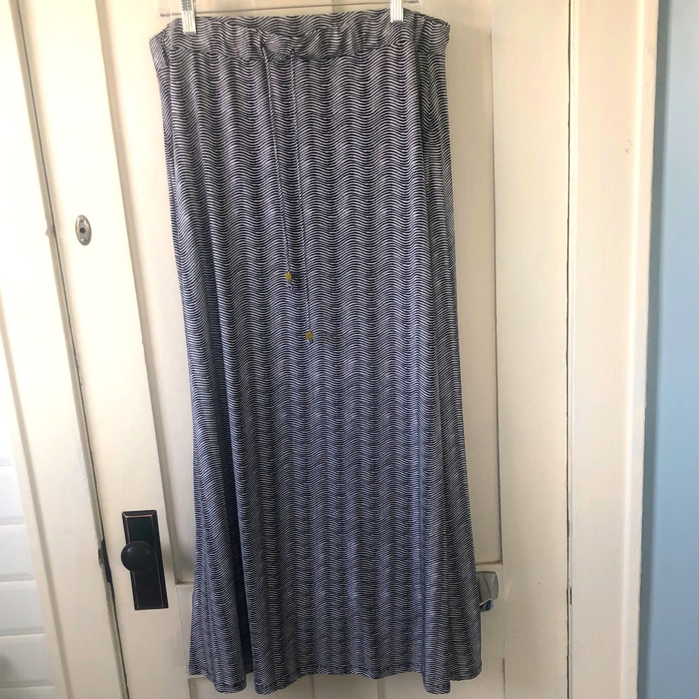 Michael Kors XL Black/white swirl print Maxi Skirt